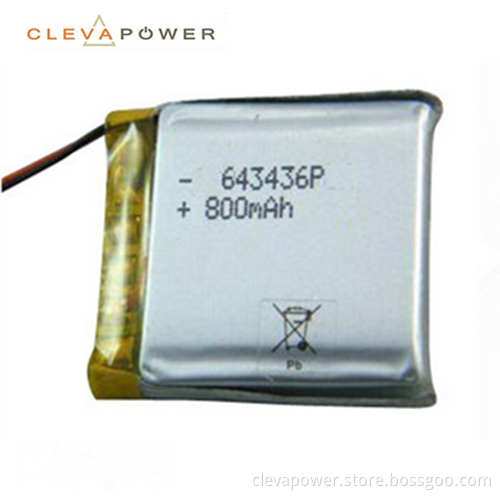 643436 Li-polymer Rechargeable Battery for Speaker